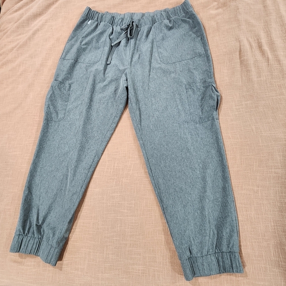 Hanes Comfort Fit Joggers 3XL Lot of 2 Navy Grey Stretch Waist Pockets - Picture 3 of 16